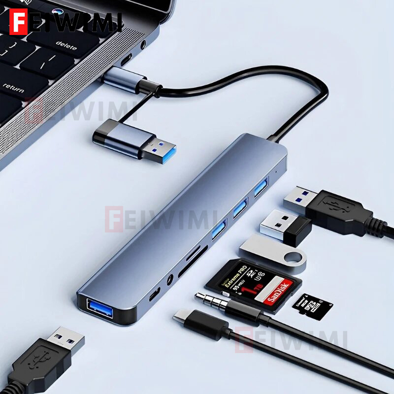 Smart Home Hub 2 - ตัวแยกพอร์ต USB C แบบ 8 in