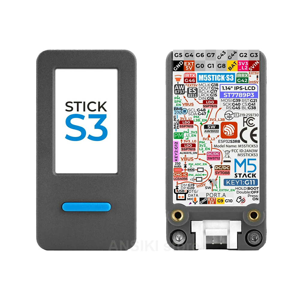 Smart Home Integration - M5Stack M5StickS3 ESP32-S3 ชุดพัฒนา IoT แบบพกพาพร้อมหน้าจอสำหรับควบคุม