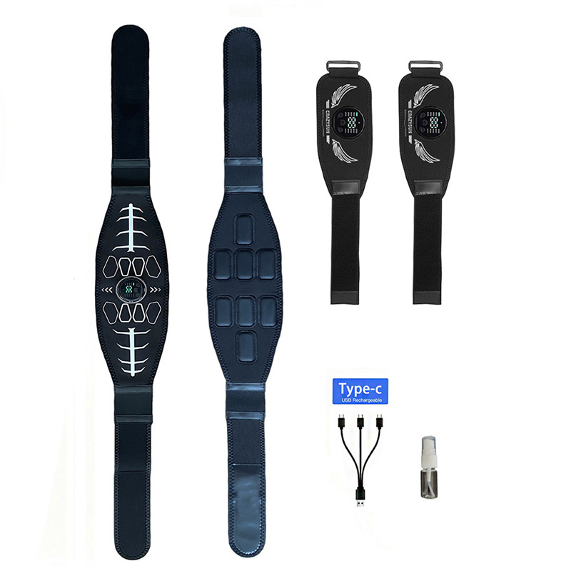 Smart Home Appliances - เข็มขัดกระชับหน้าท้อง เครื่องกระตุ้นกล้ามเนื้ออัจฉริยะ เข็มขัดฟิตเนสสำหรับร่างกาย เครื่องบริหารเอวและแขน อุปกรณ์ออกกำลังกายและนวดสำหรับใช้ในบ้าน