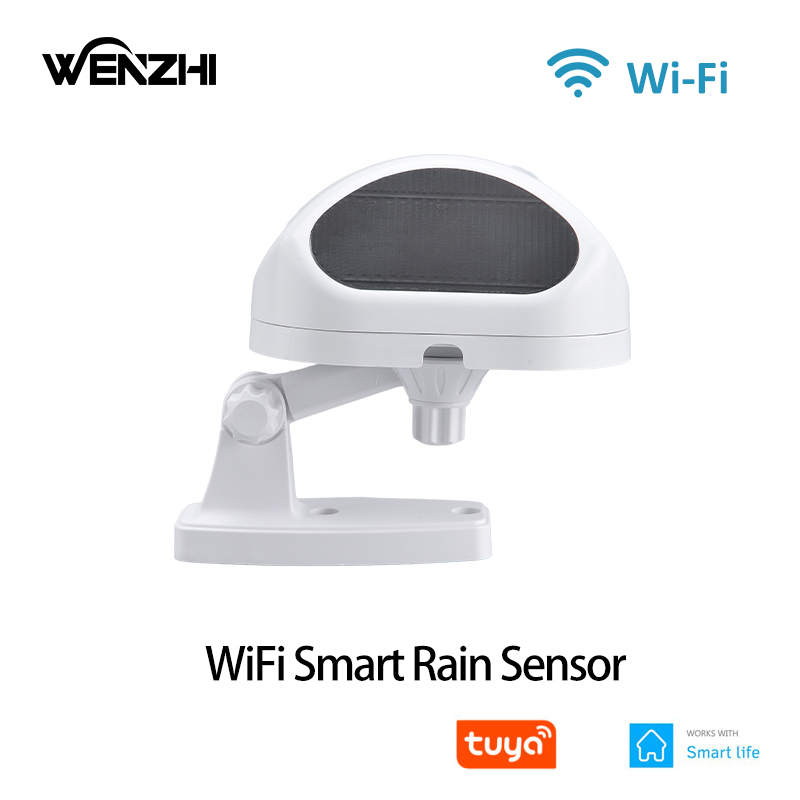 Smart Home Nas - เซ็นเซอร์ตรวจจับฝนแบบ WiFi ตรวจจับระยะเวลาการตกฝน กันน้ำสำหรับใช้งานกลางแจ้ง ใช้พลังงานจากแบตเตอรี่ ควบคุมผ่านแอป