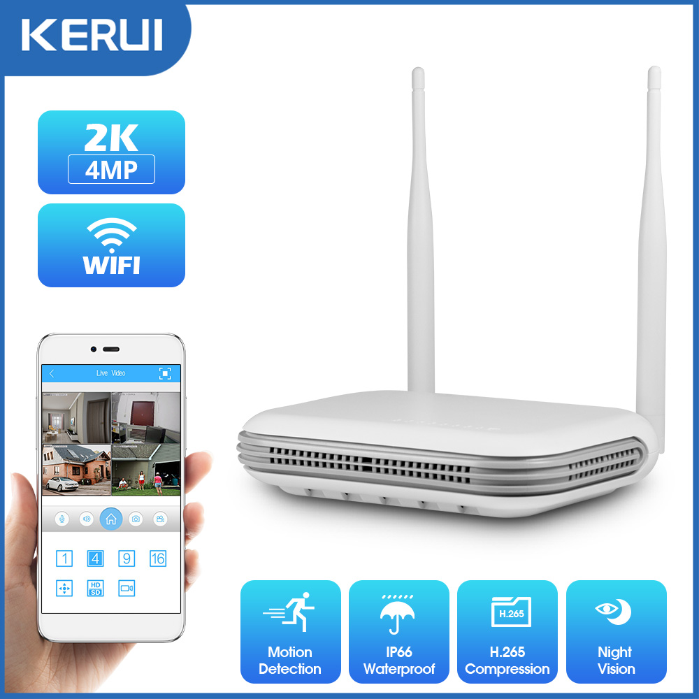 Smart Home Outdoor Camera - KERUI 2K 4MP กลางแจ้ง Full HD