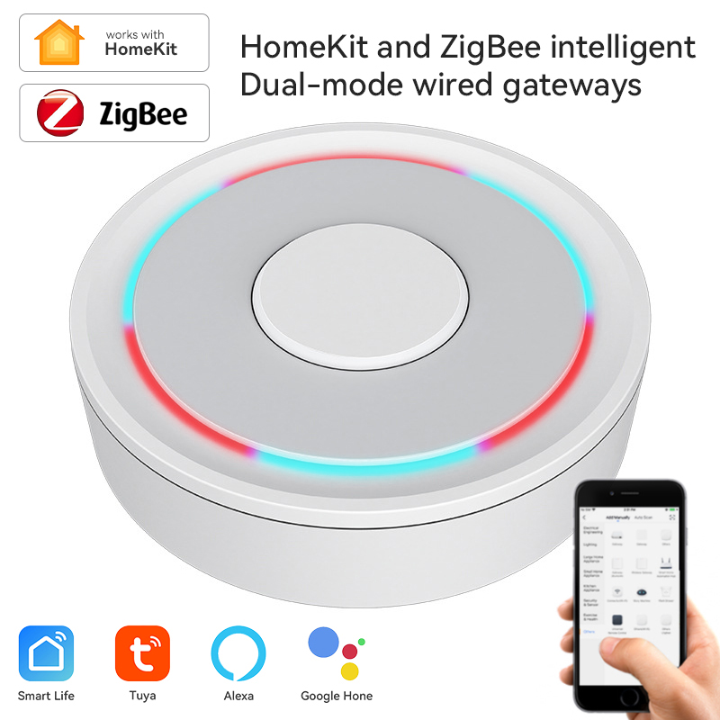 Smart Home Group - Tuya ZigBee Smart Gateway Homekit โทรศัพท์ฮับไร้สายแบบมีสายรีโมทคอนโทรลสะพาน