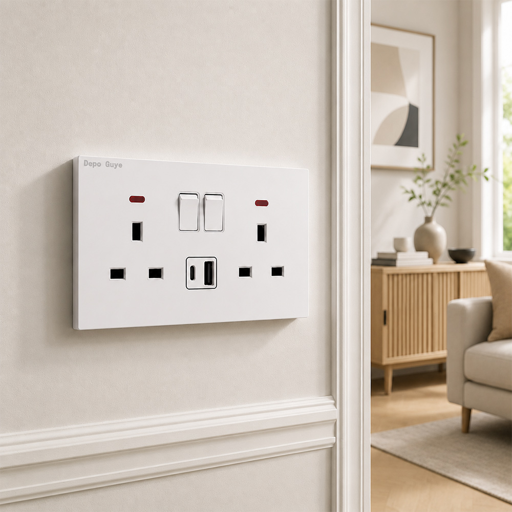 เต้ารับไฟมาตรฐาน UK ปลั๊กชาร์จ - Smart Wall Socket บทวิจารณ์และราคา