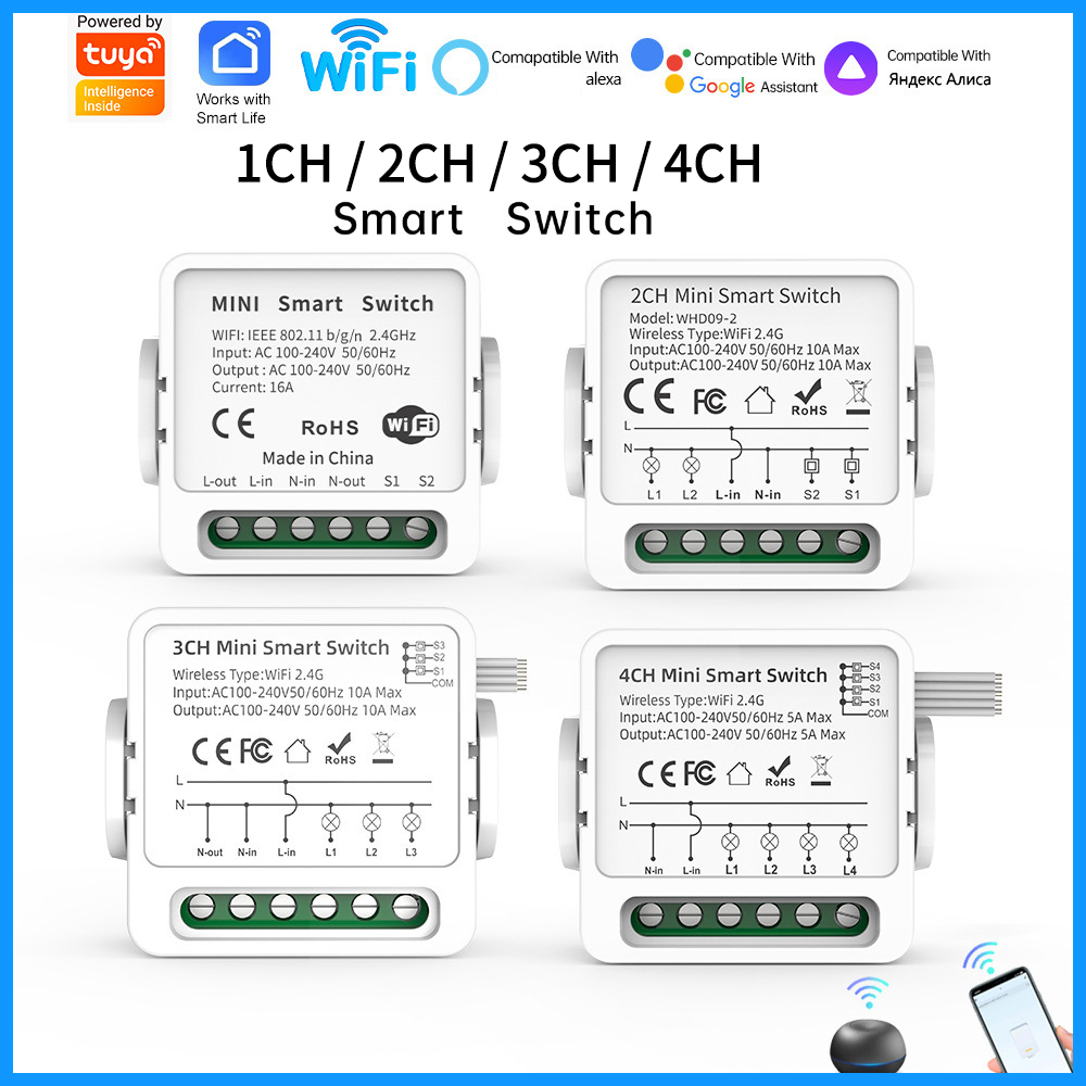 สวิตช์อัจฉริยะ Tuya WiFi 1/2/3 - Smart Light Switch บทวิจารณ์และราคา