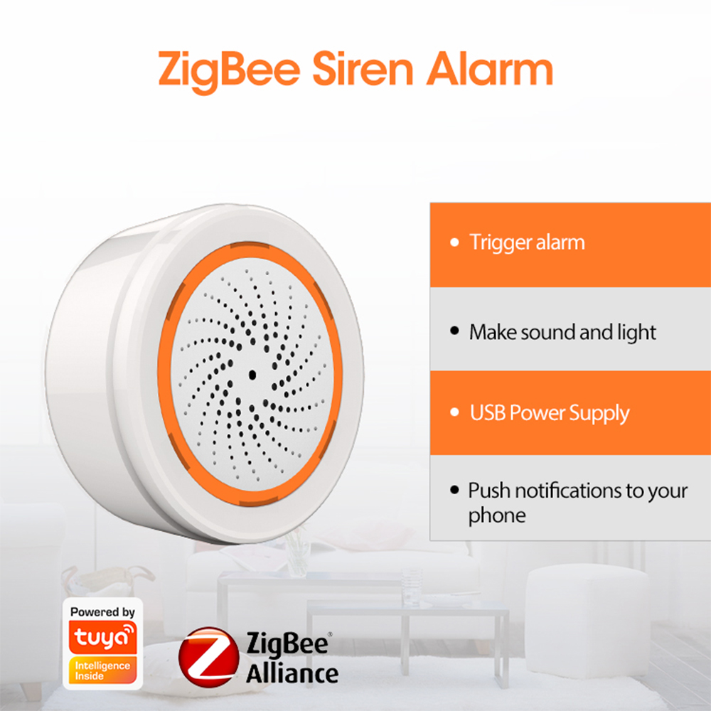 Coolcam Tuya Zigbee สมาร์ทไซเร - Smart Home Registration บทวิจารณ์และราคา