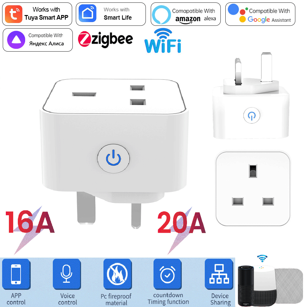 ทูย่า สมาร์ทซ็อกเก็ต 16A/20A อ - Smart Wall Socket บทวิจารณ์และราคา