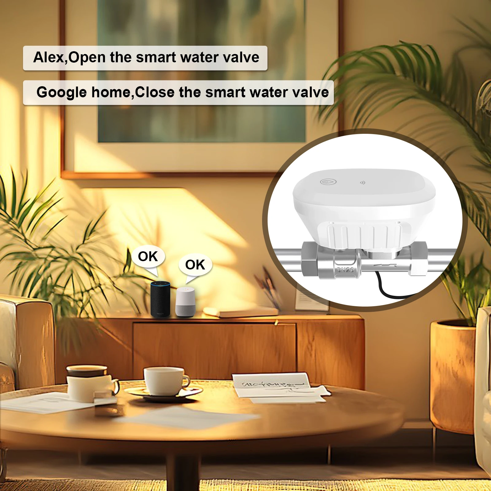 วาล์วน้ำควบคุมอัจฉริยะผ่าน WiF - Smart Home Google Assistant บทวิจารณ์และราคา