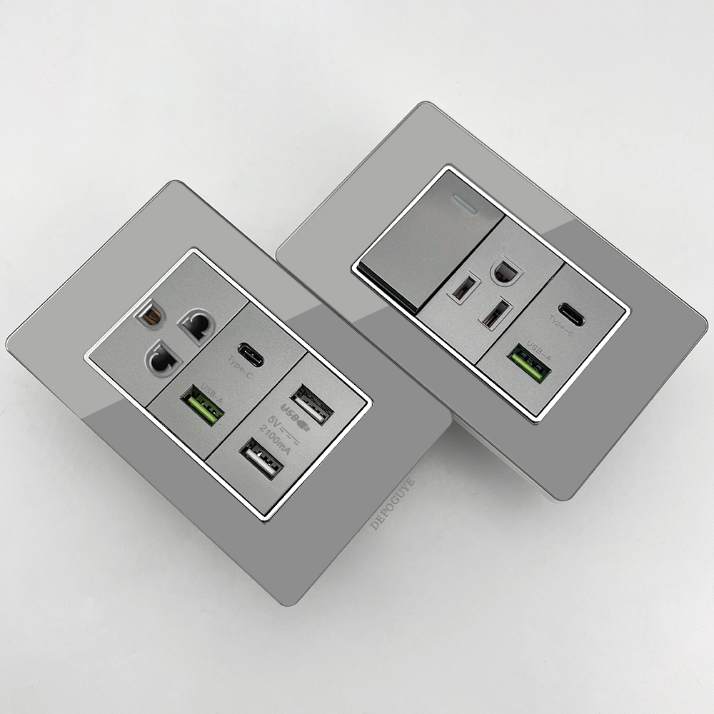 ปลั๊กไฟติดผนังแบบอเมริกันพร้อม - Smart Wall Socket บทวิจารณ์และราคา
