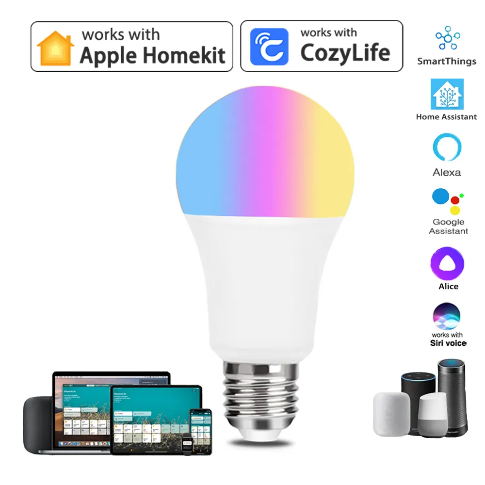 E27แผ่นเรืองแสง9W WiFi หลอดไฟ  - Smart Home Group บทวิจารณ์และราคา