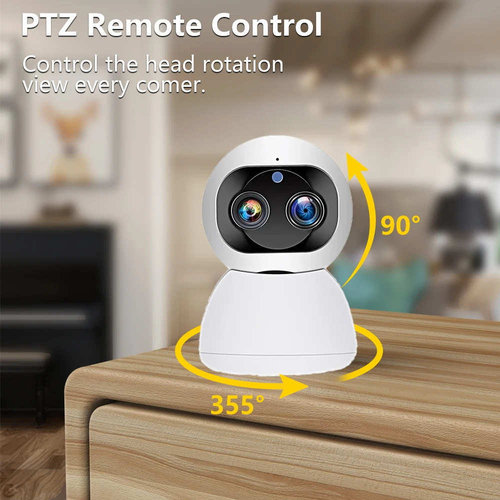 8MP Dual เลนส์ PTZ Wifi IP กล้ - Smart Home Outdoor Camera บทวิจารณ์และราคา