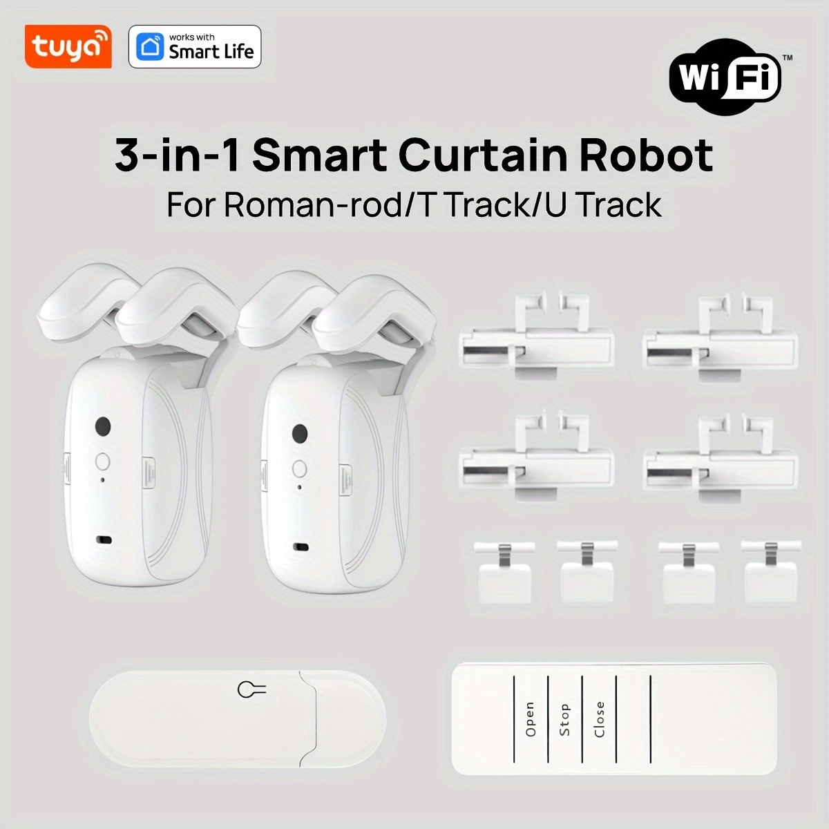 1/2 ชิ้น หุ่นยนต์ม่านอัจฉริยะ  - Smart Home Registration บทวิจารณ์และราคา