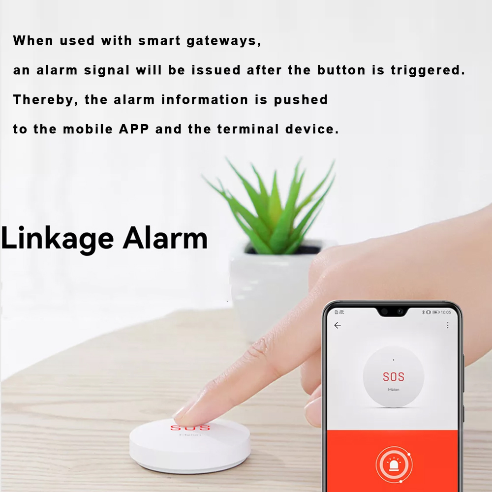 Zigbee Tuya ปุ่มฉุกเฉิน SOS คว - Smart Home Registration บทวิจารณ์และราคา