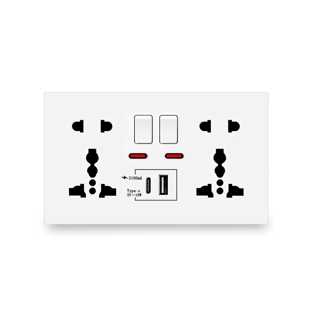 เต้ารับติดผนังแบบชาร์จเร็ว 18W - Smart Wall Socket บทวิจารณ์และราคา