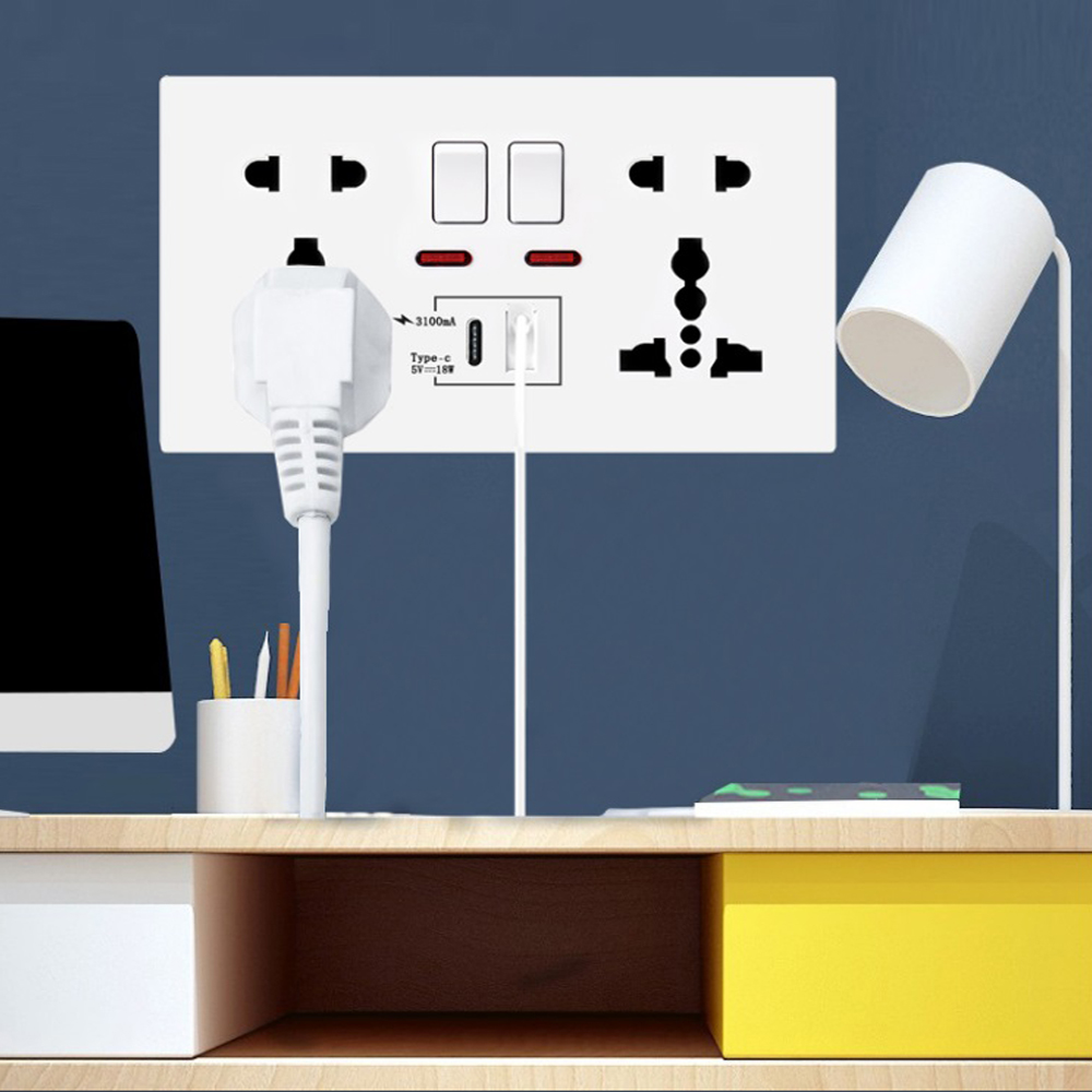 เต้ารับติดผนังแบบชาร์จเร็ว 18W - Smart Wall Socket บทวิจารณ์และราคา