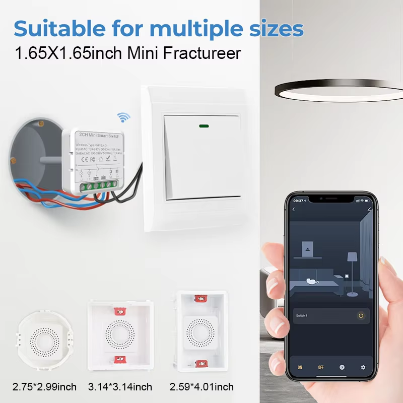 สวิตช์อัจฉริยะขนาดเล็ก Tuya Wi - Smart Home Google Assistant บทวิจารณ์และราคา