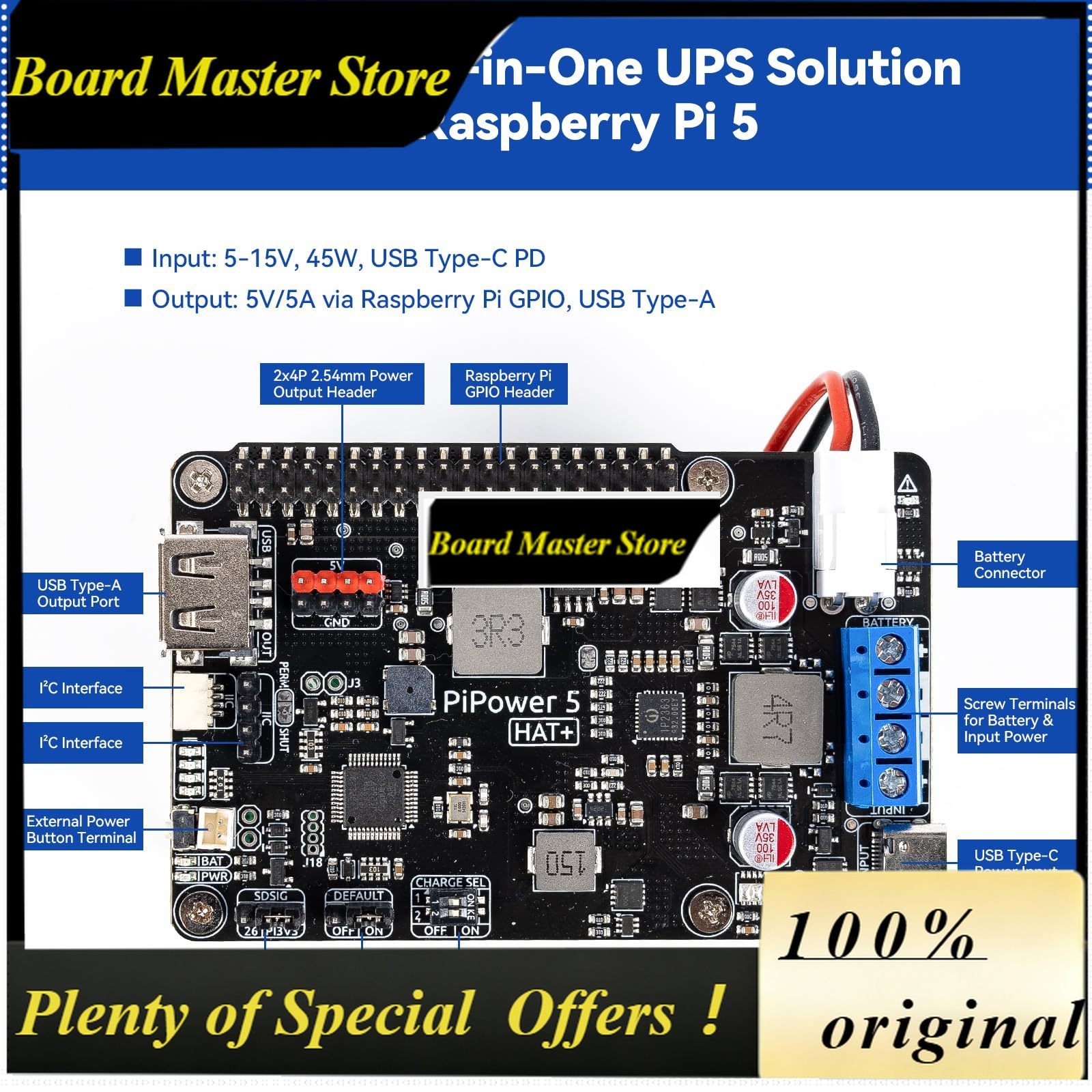 BoMaSPiPower 5 Raspberry Pi 5/ - Smart Home Nas บทวิจารณ์และราคา