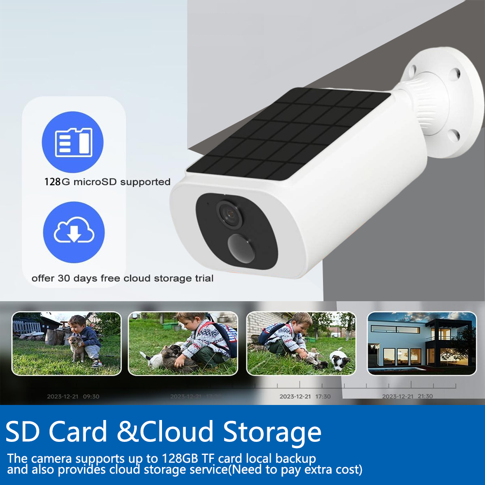 กล้องวงจรปิดพลังงานแสงอาทิตย์  - Smart Home Outdoor Camera บทวิจารณ์และราคา