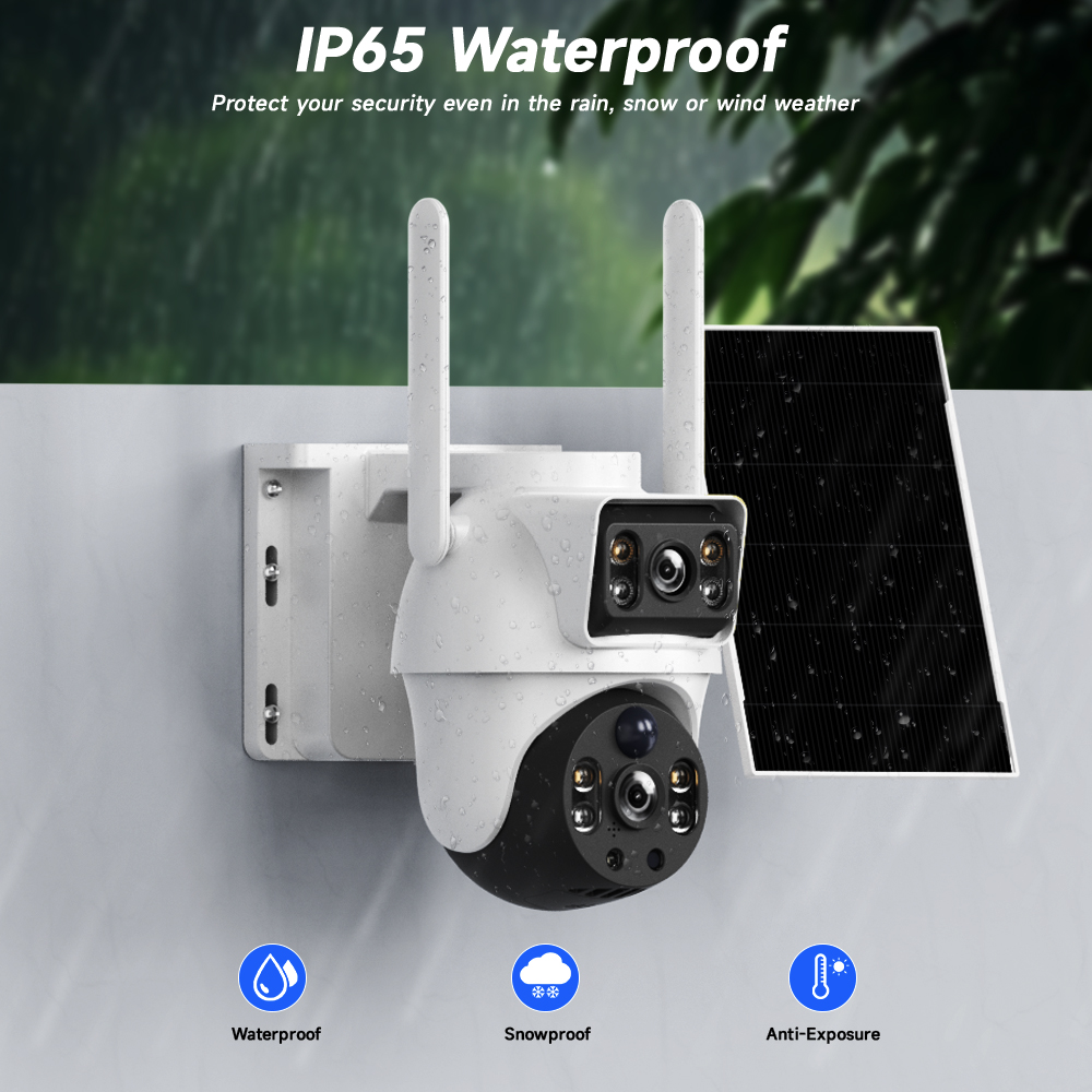 กล้องวงจรปิดพลังงานแสงอาทิตย์  - Smart Home Outdoor Camera บทวิจารณ์และราคา