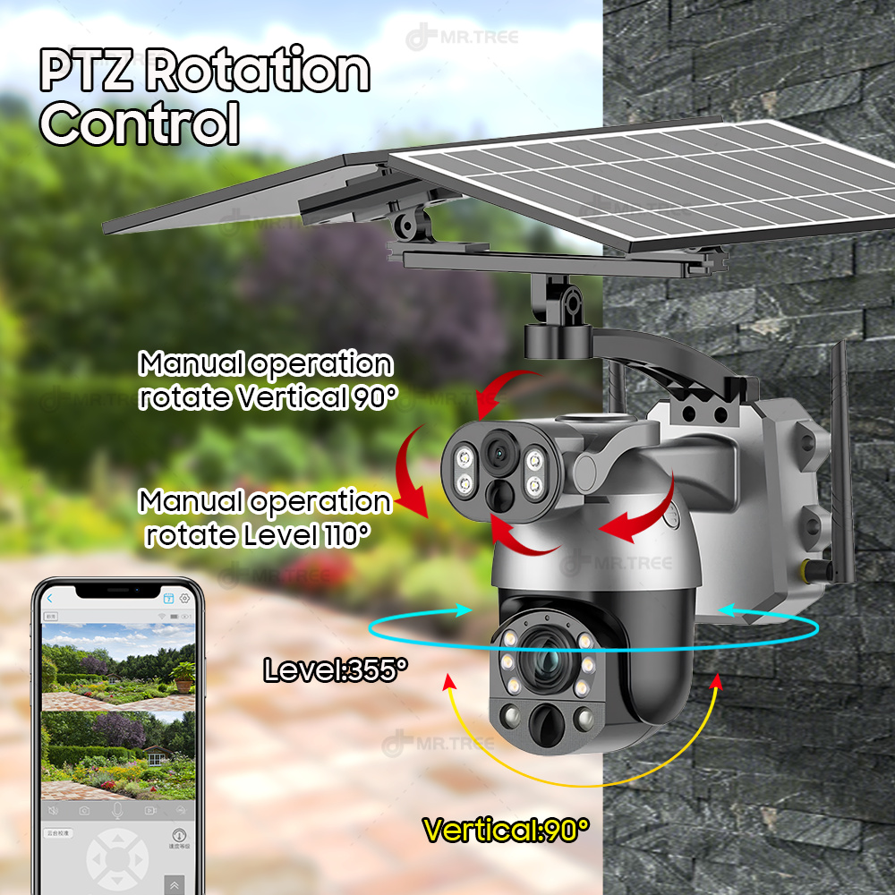 4K 50X Optical Zoom Dual เลนส์ - Smart Home Outdoor Camera บทวิจารณ์และราคา