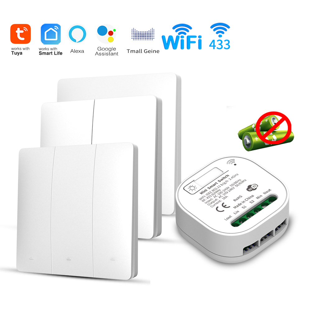 สวิตช์ไฟอัจฉริยะ Tuya WiFi แบบ - Smart Home Google Assistant บทวิจารณ์และราคา