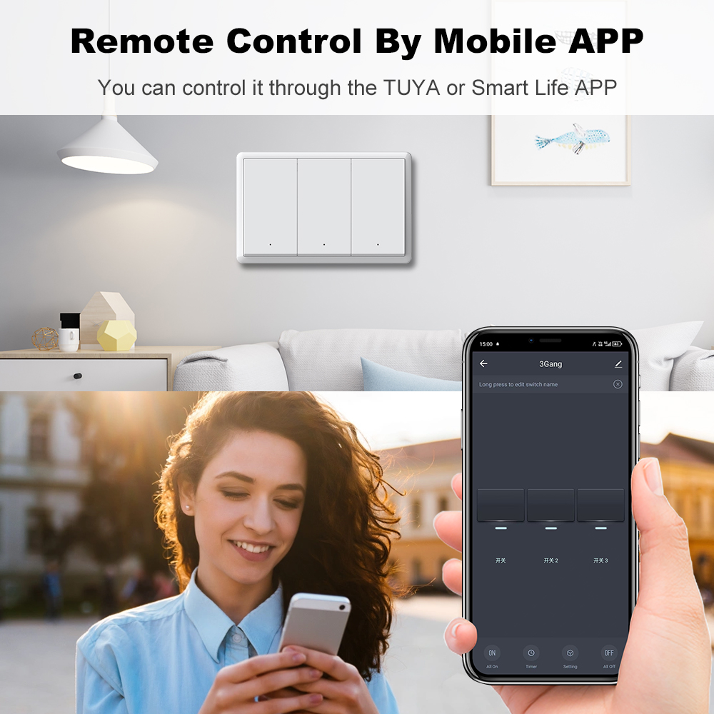 MANHOT ZigBee3.0 สวิตช์อัจฉริย - Smart Light Switch บทวิจารณ์และราคา
