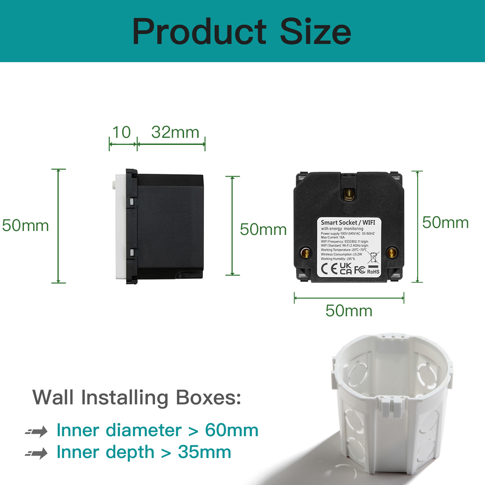 โมดูลซ็อกเก็ต WIFI BSEED อะไหล - Smart Wall Socket บทวิจารณ์และราคา